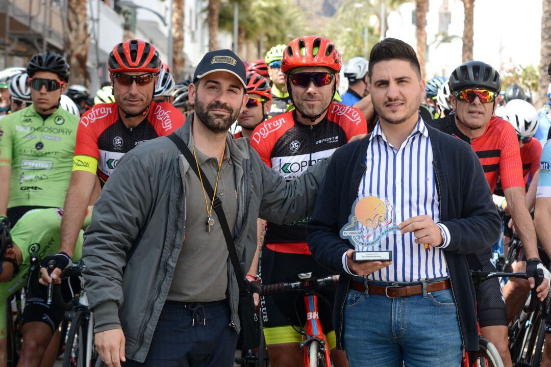 Sergio Vicente Soto en la Vuelta Ciclista a Almería.