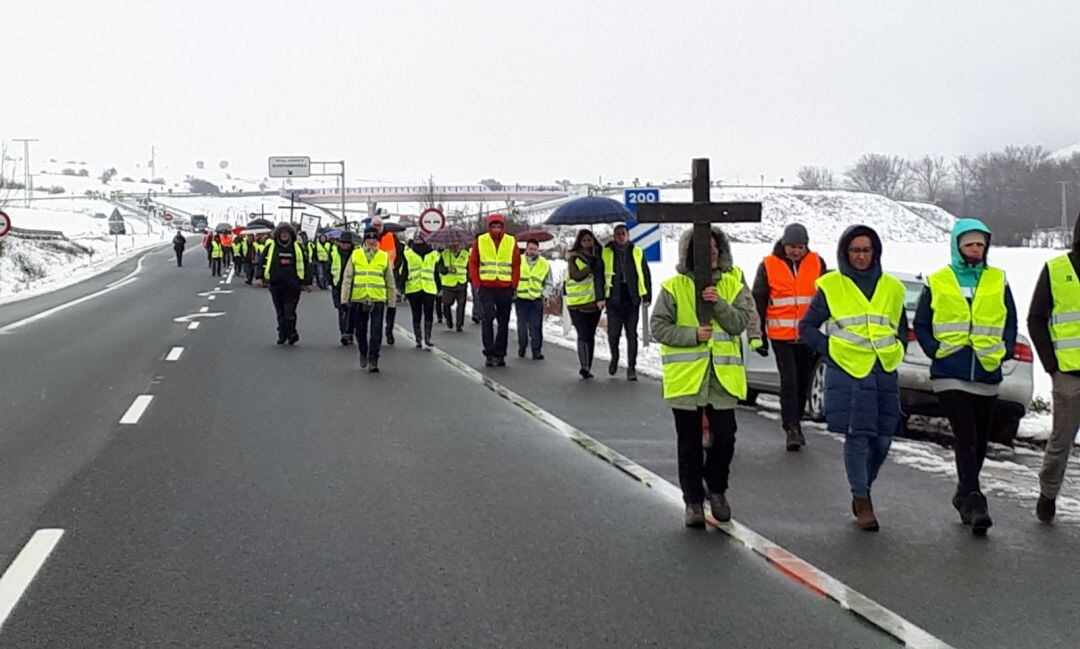 Una de las protestas de la plataforma N-1