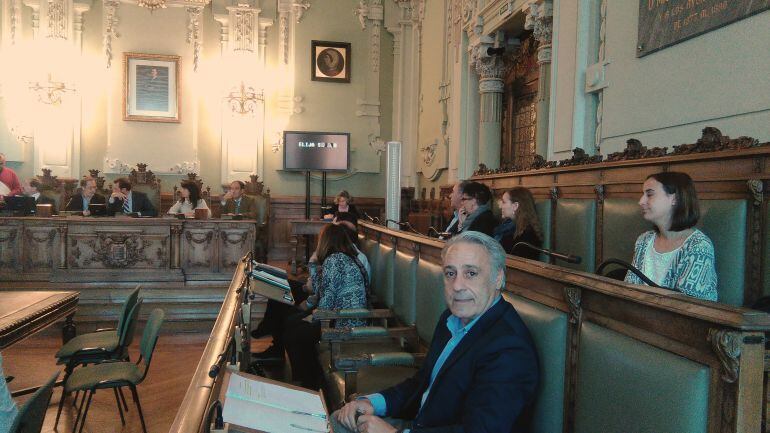 Jesús Presencio, en su nueva ubicación en el Salón de Plenos del Ayuntamiento