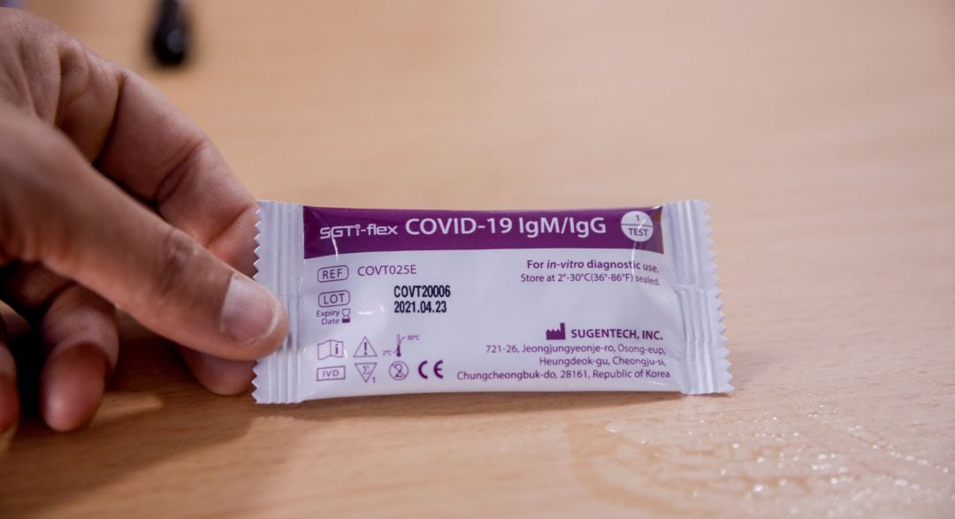 Test rápido de detección de anticuerpos IgG e IgM utilizado en el Instituto de Formación Integral en Seguridad y Emergencias (IFISE)