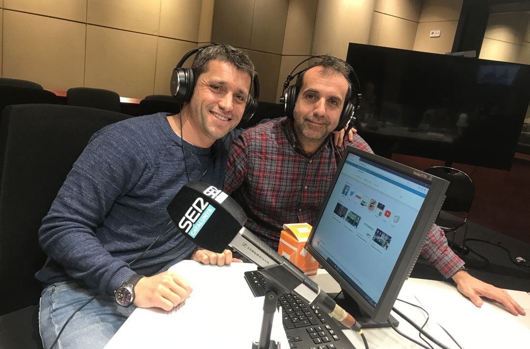 Sique Rodríguez i Lluís Flaquer, presentadors del Què t'hi Jugues! a SER Catalunya