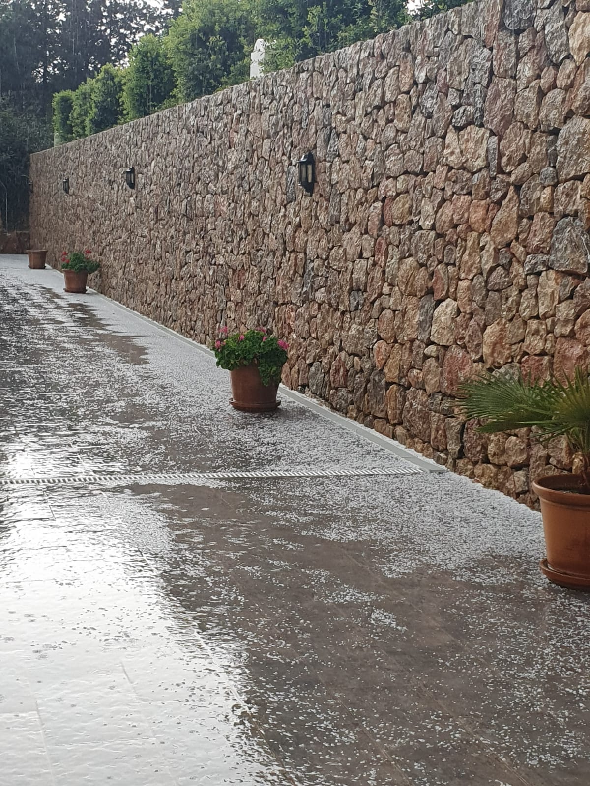 Precipitaciones en forma de granizo en Benirràs