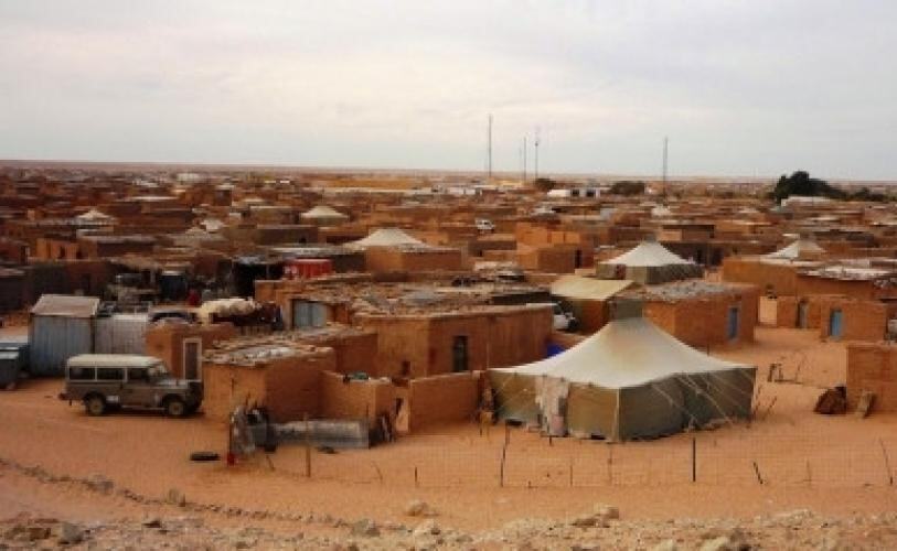 Campamento de saharauis en Tinduf
