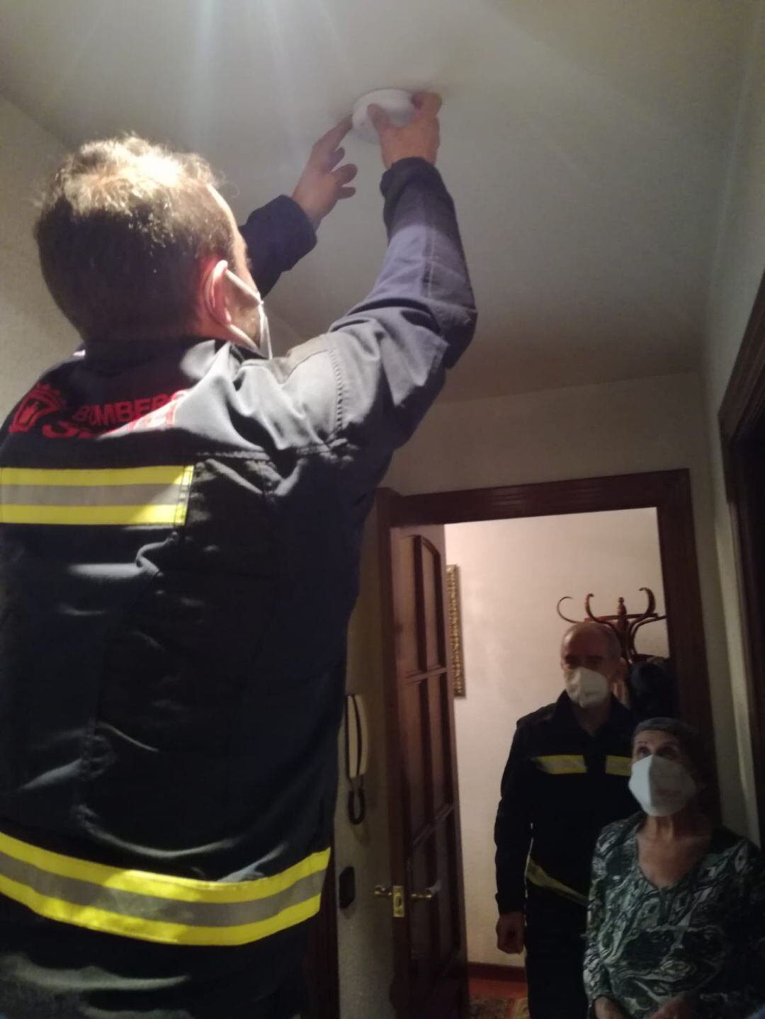 Colocación del detector de humos