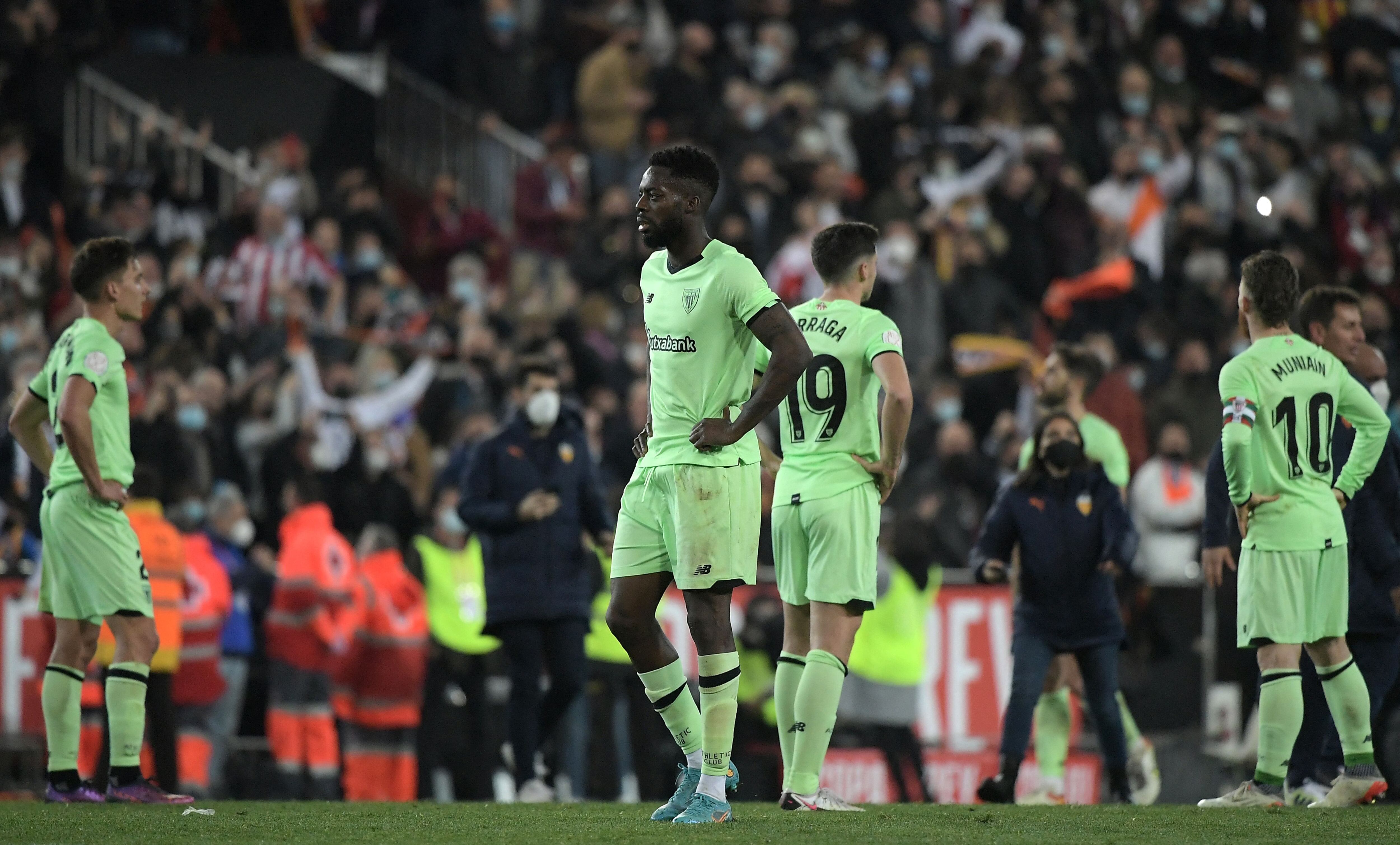 El Athletic, tras caer eliminado de la Copa en Mestalla