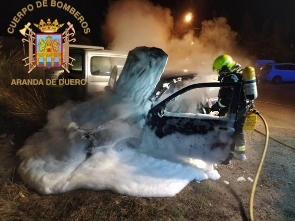 Intervención de los bomberos