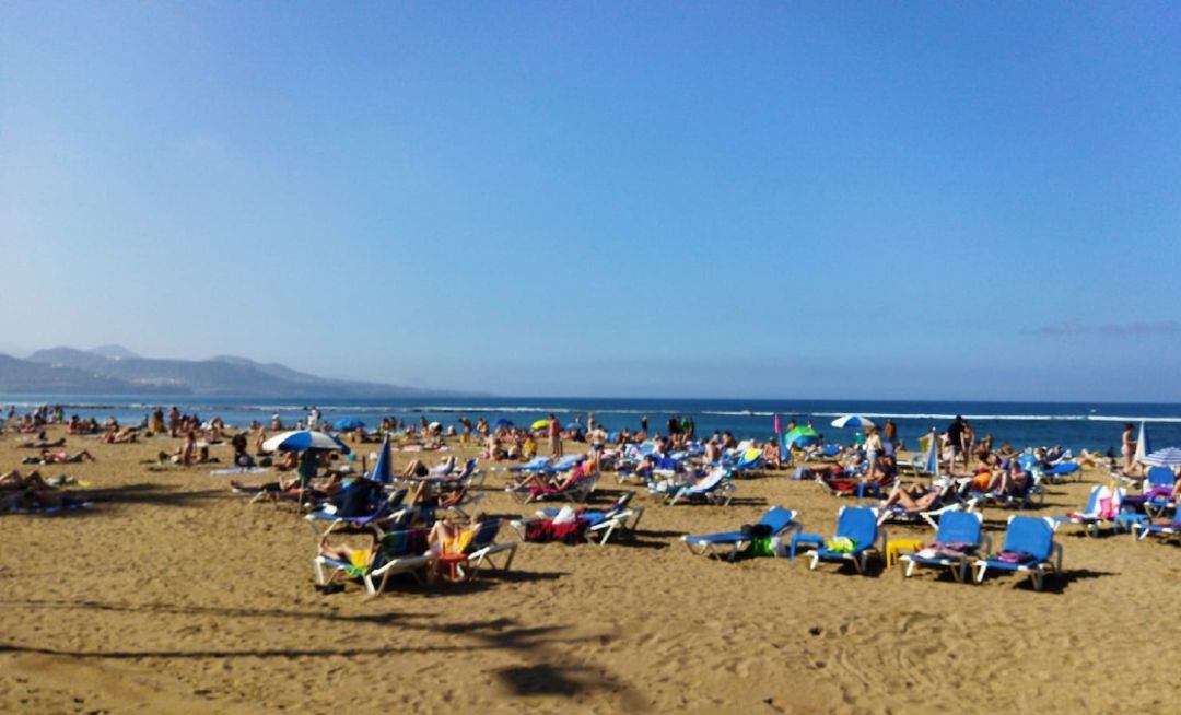 Imagen de la playa de Las Canteras, Las Palmas de Gran Canaria
