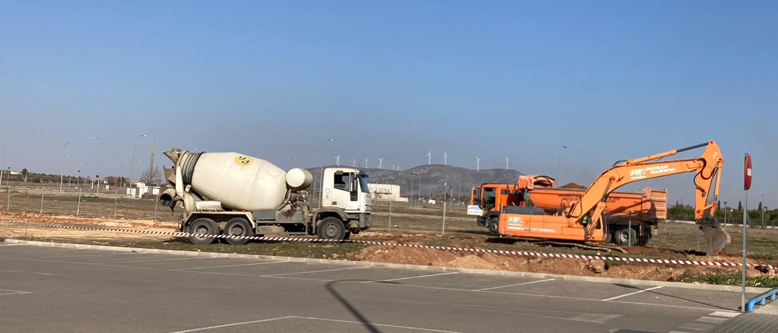 Imagen de las obras de la nueva firma de comida rápida que se asentará en Valdepeñas (Ciudad Real)