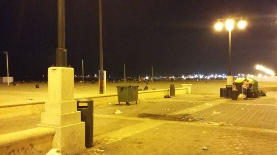 Dispositivo de limpieza tras la Noche de San Juan