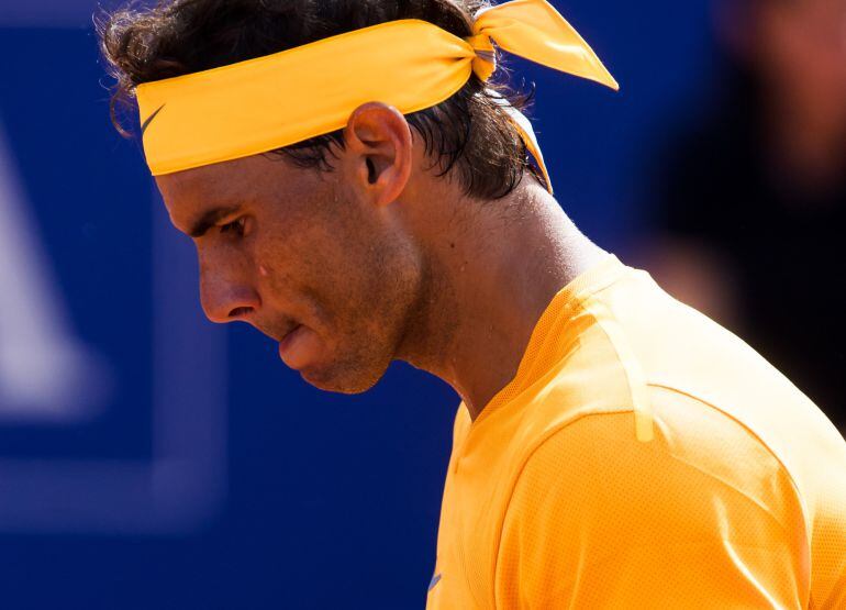 Nadal, durante un partido en Barcelona