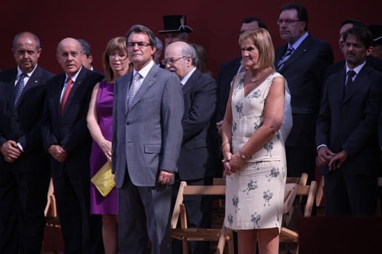 Artur Mas preside el acto institucional de la Diada en el Parc de la Ciutdadella de Barcelona