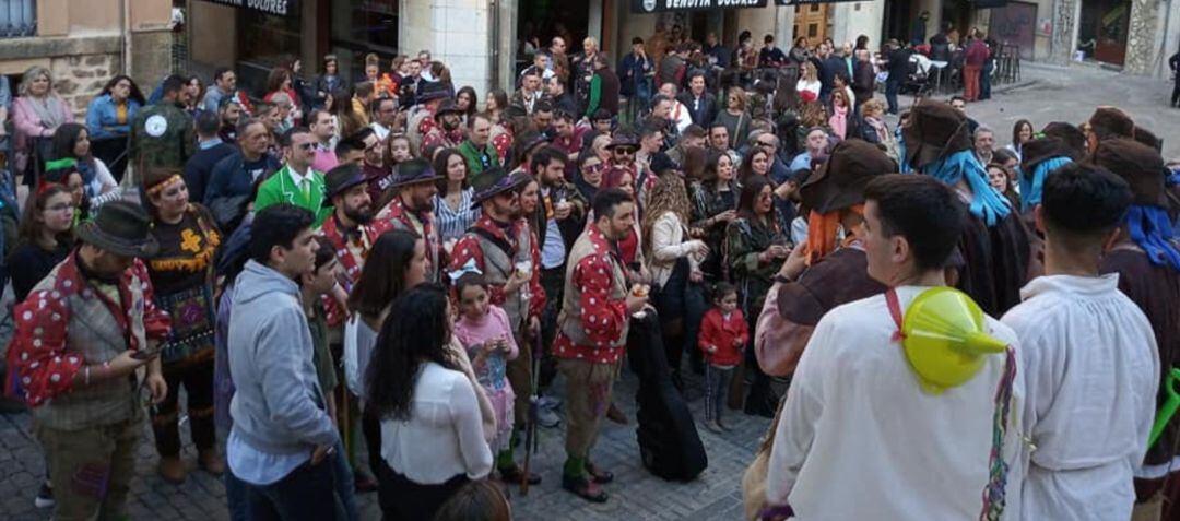 Una de las actuaciones en la calle en el pasado Carnaval 2019.