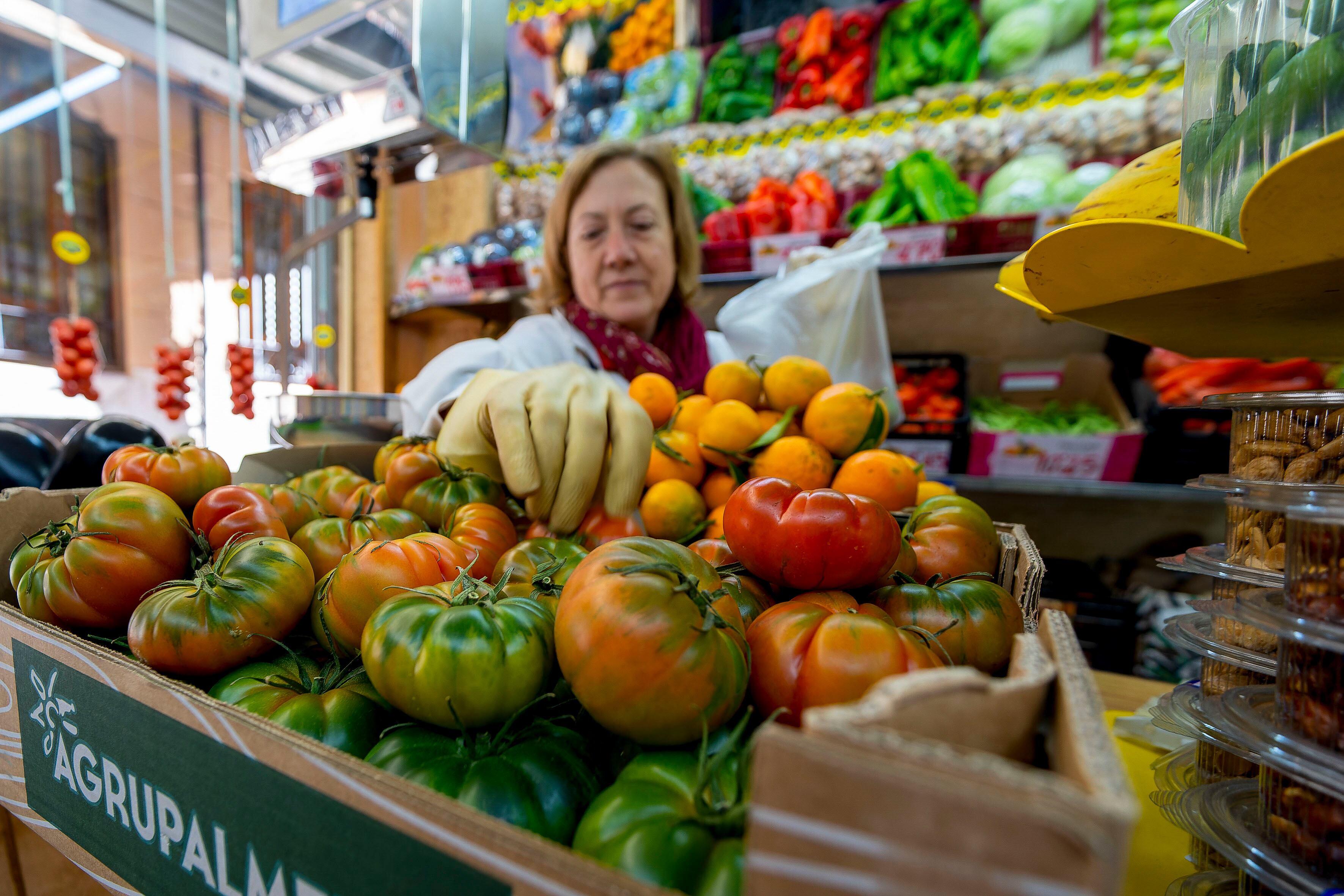 Imagen de archivo de una frutería