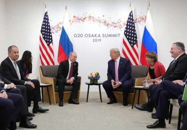 Trump y Putin, en la cumbre del G-20.