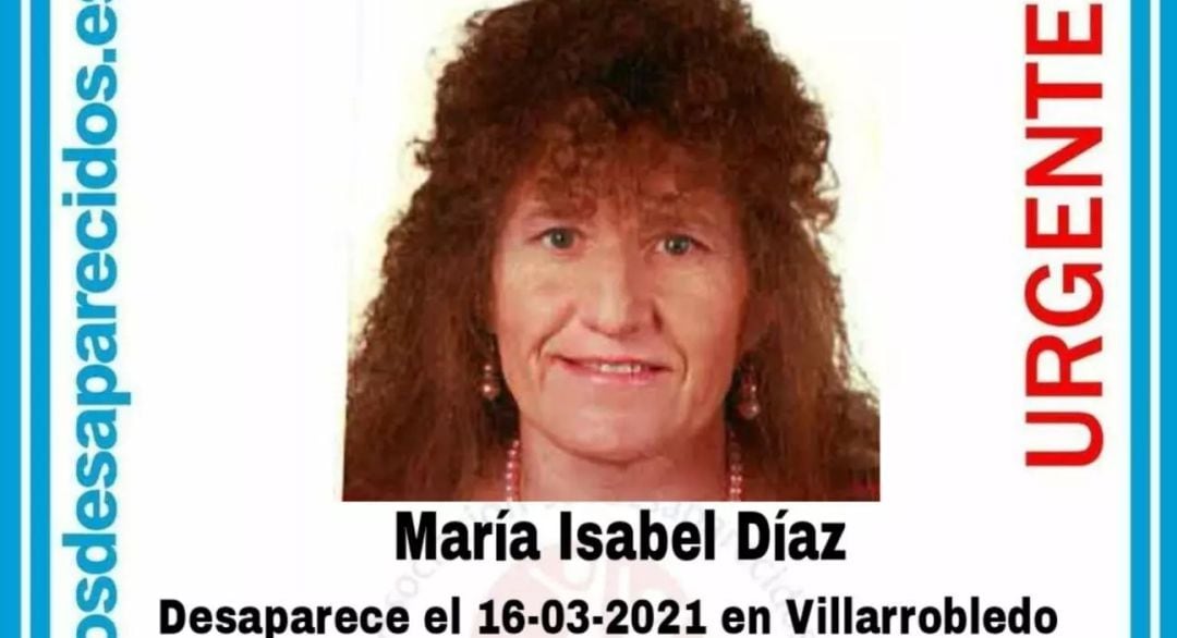 Cartel informativo que informaba de la desaparición de María Isabel Díaz