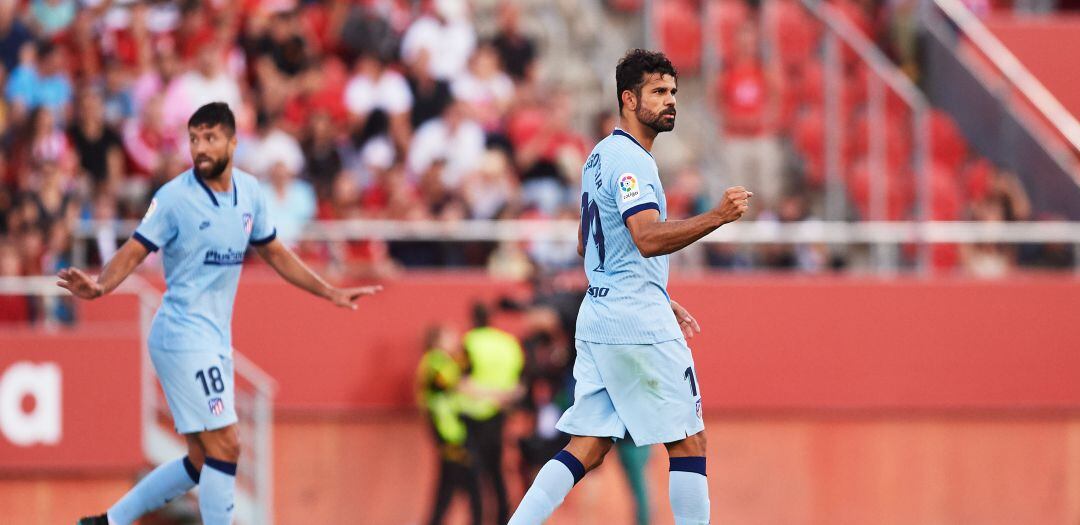 Diego Costa celebra un gol ante el RCD Mallorca