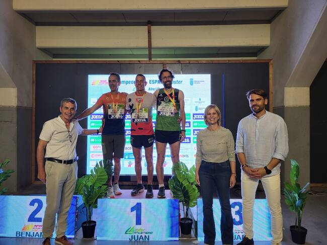 Podio del Campeonato de España Máster al aire libre