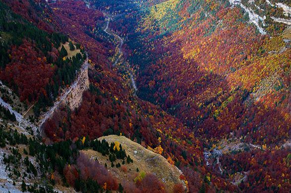 Imagen de El Cebollar, en Ordesa, donde ha habido vientos de más de 100 km/h