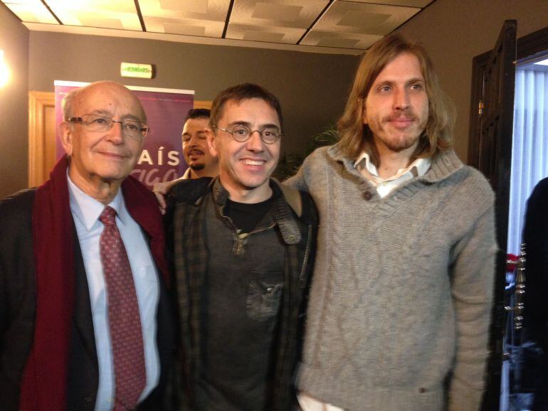 Carlos Sánchez Reyes, Juan Carlos Monedero y Pablo Fernández