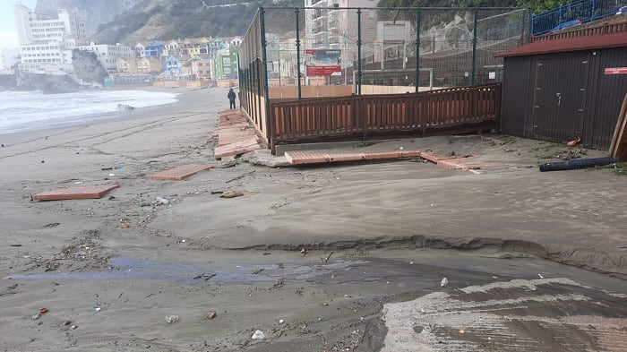 Estado de la playa de La Caleta