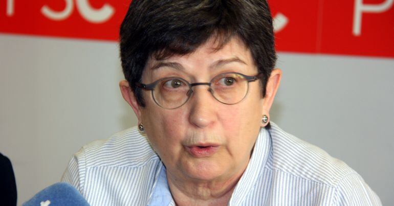 La presidenta de la comissió gestora de l&#039;Agrupació Local del PSC de Lleida, Tere Cunillera
