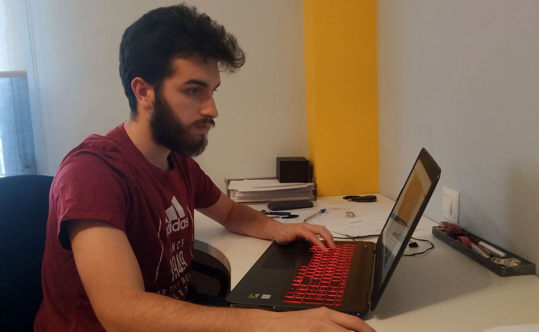 Alejandro de la Pisa, estudiante palentino en la Universidad de Extremadura