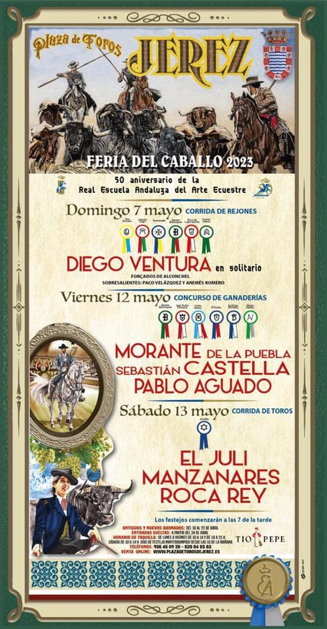 Carteles de la Feria Taurina de Jerez 2023