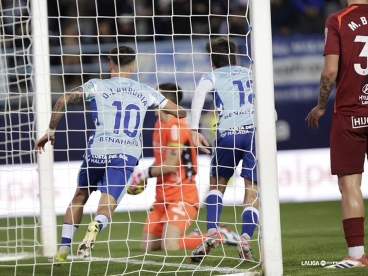 David Larrubia el mago del Málaga ante la Cultural Leonesa (2-1)