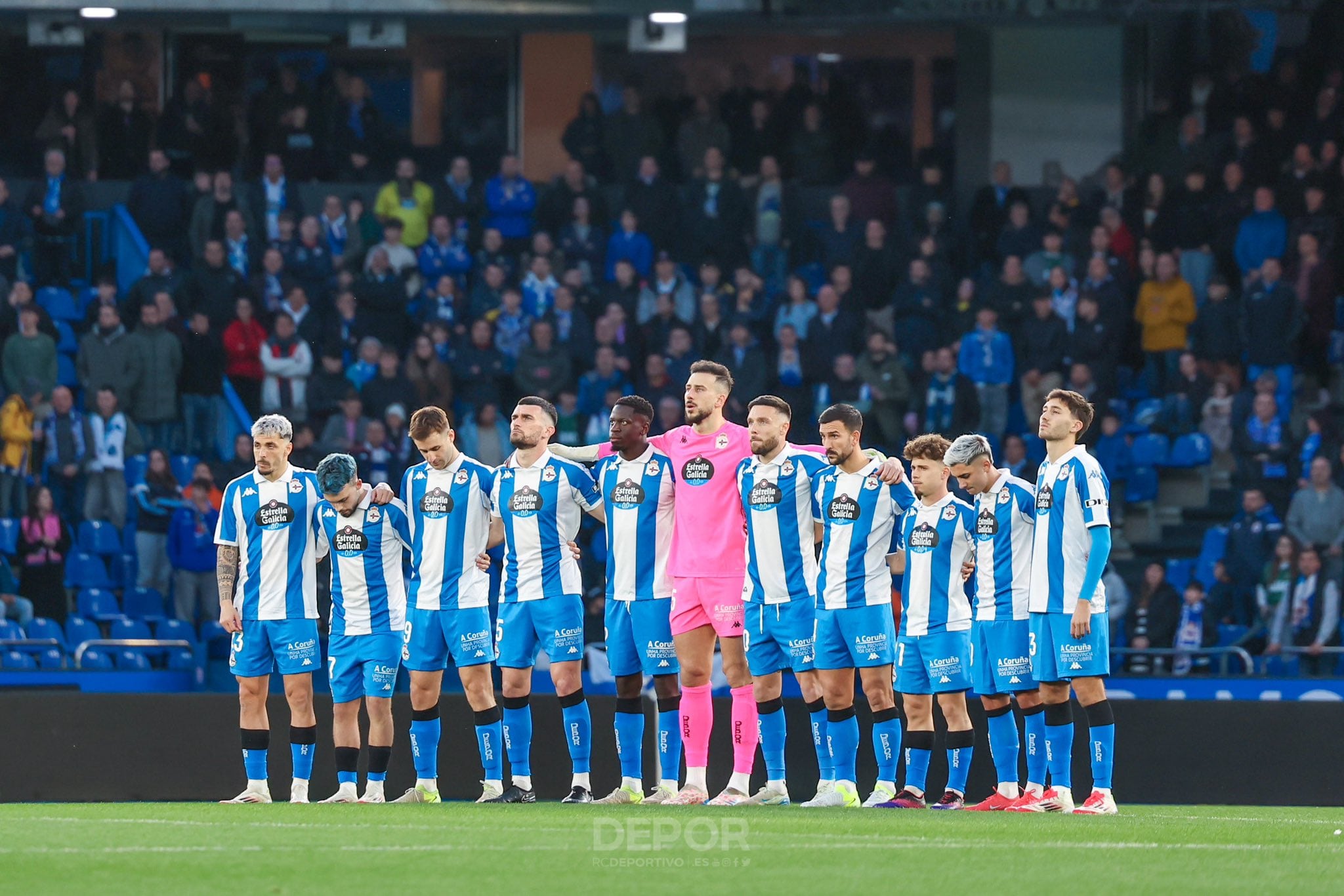 Los jugadores del Dépor | Foto: RCDeportivo