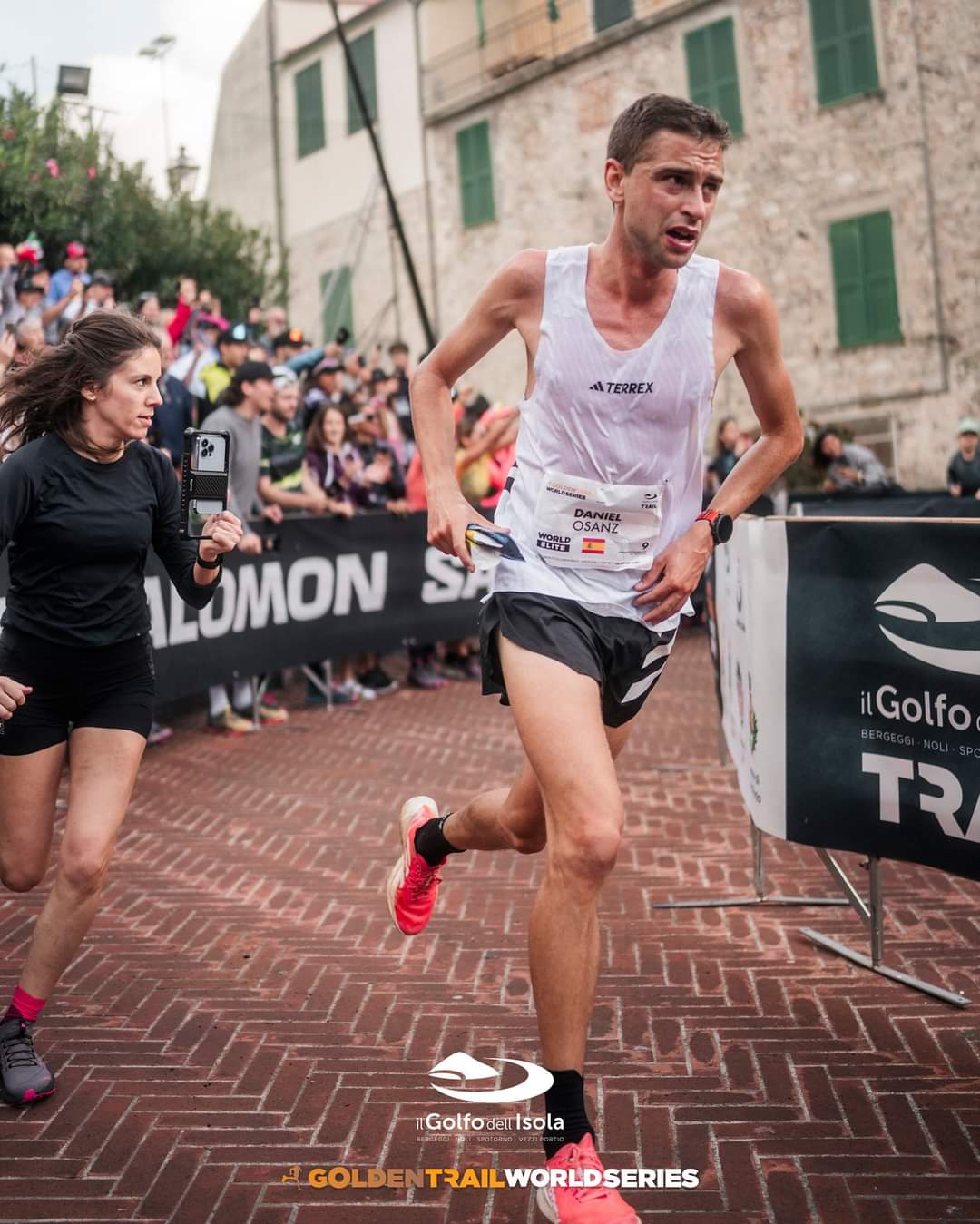 Dani Osanz durante la competición