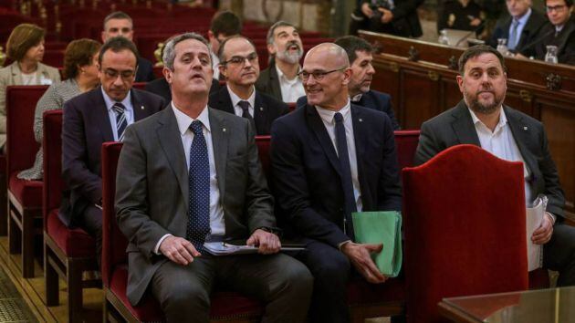 Los líderes independentistas en el juicio ante el Tribunal Supremo