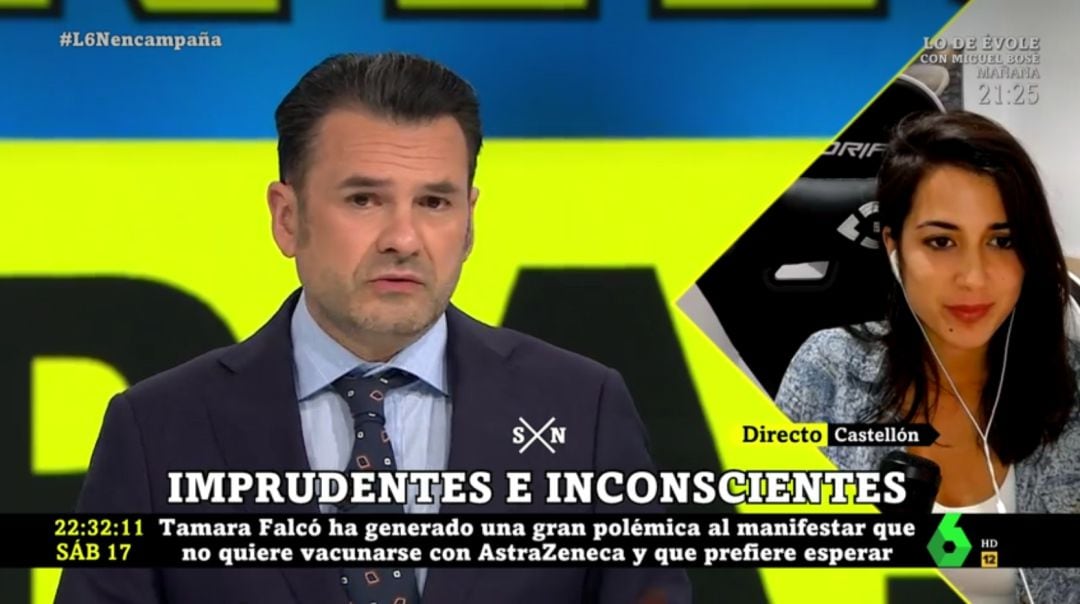 Iñaki López responde a Tamara Falcó en &#039;laSexta Noche&#039;.