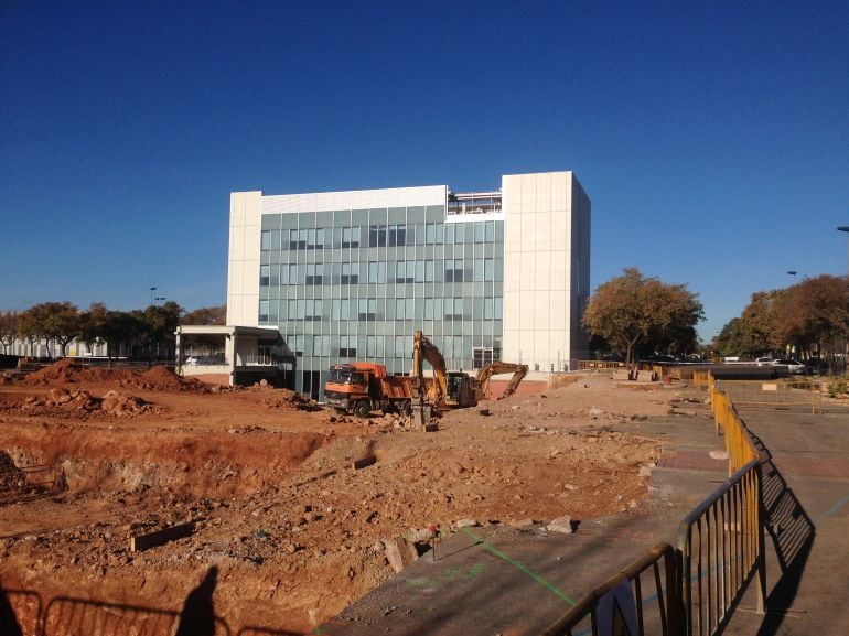 Imagen de las obras de la primera fase de la Facultad de Ciencias de la Salud de la UJI.