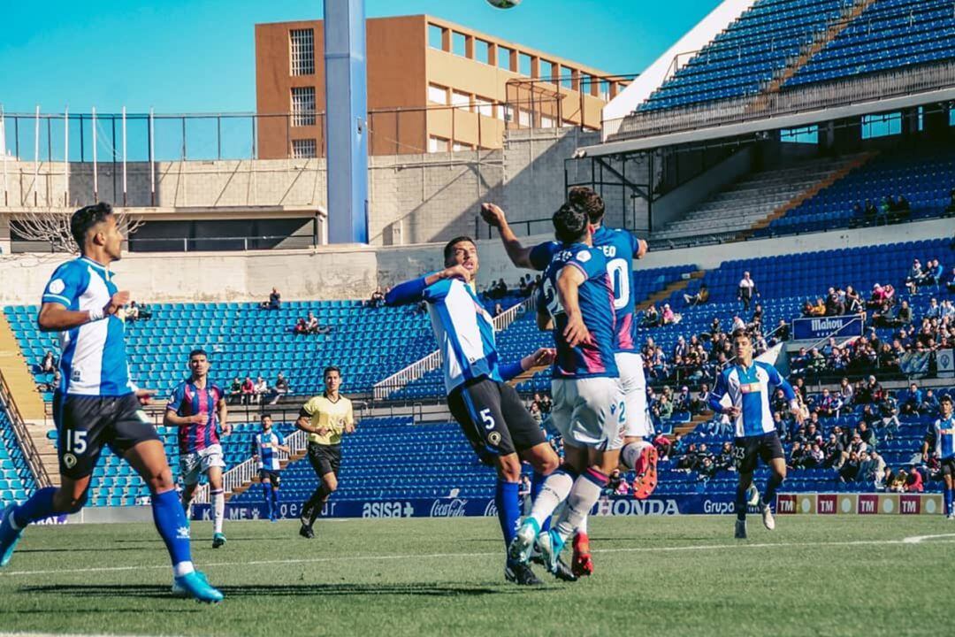 Imagen del encuentro entre Hércules y Atlético Levante en el Rico Pérez
