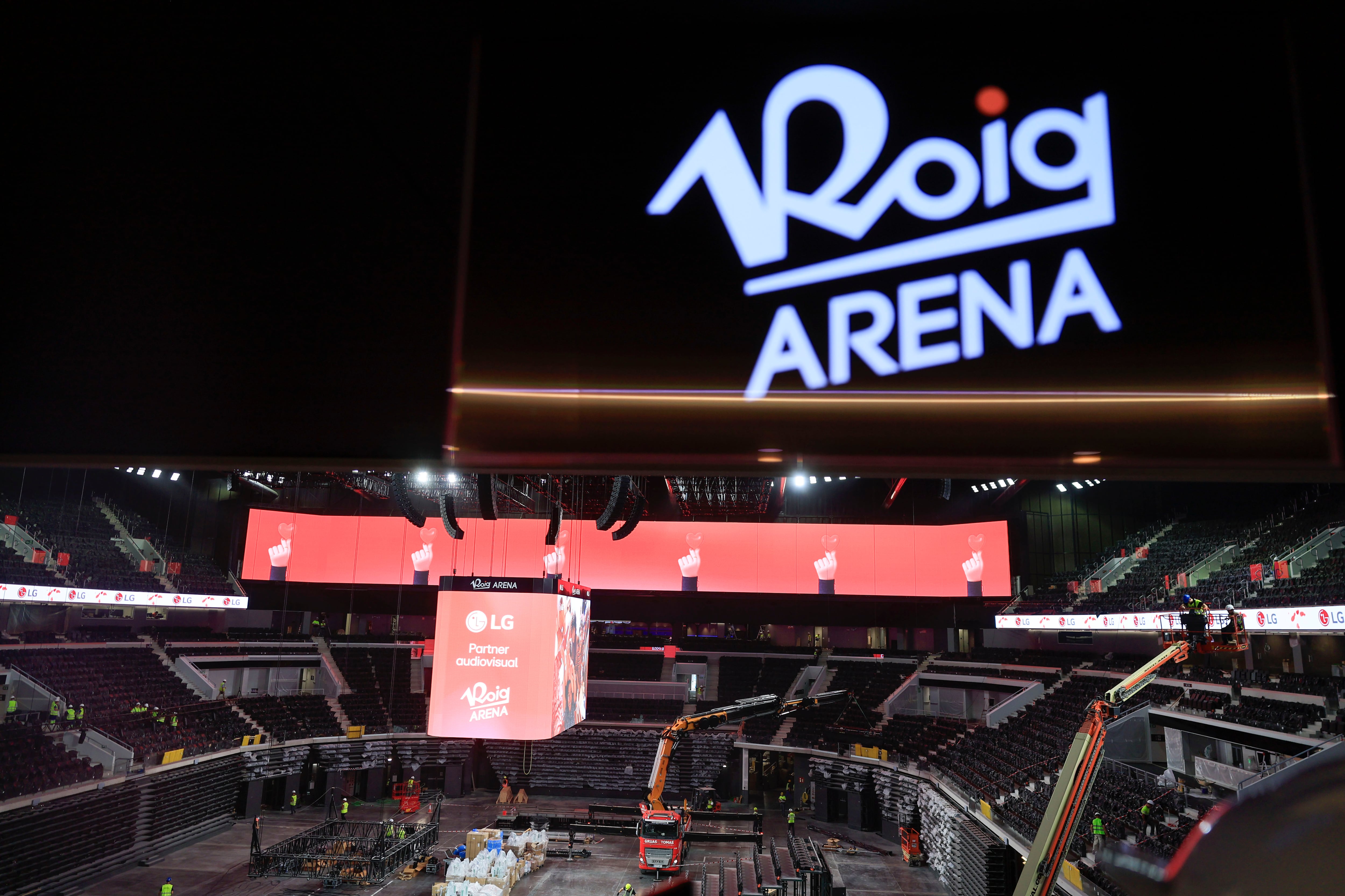 VALÈNCIA, 17/07/2025.- Aspecto del interior del Roig Arena. Con una inversión de más de 280 millones de euros por parte del empresario y máximo accionista del club, Juan Roig, y construido en una parcela municipal, el Roig Arena ultima estas semanas su construcción y tiene previsto un primer acto el próximo 6 de septiembre