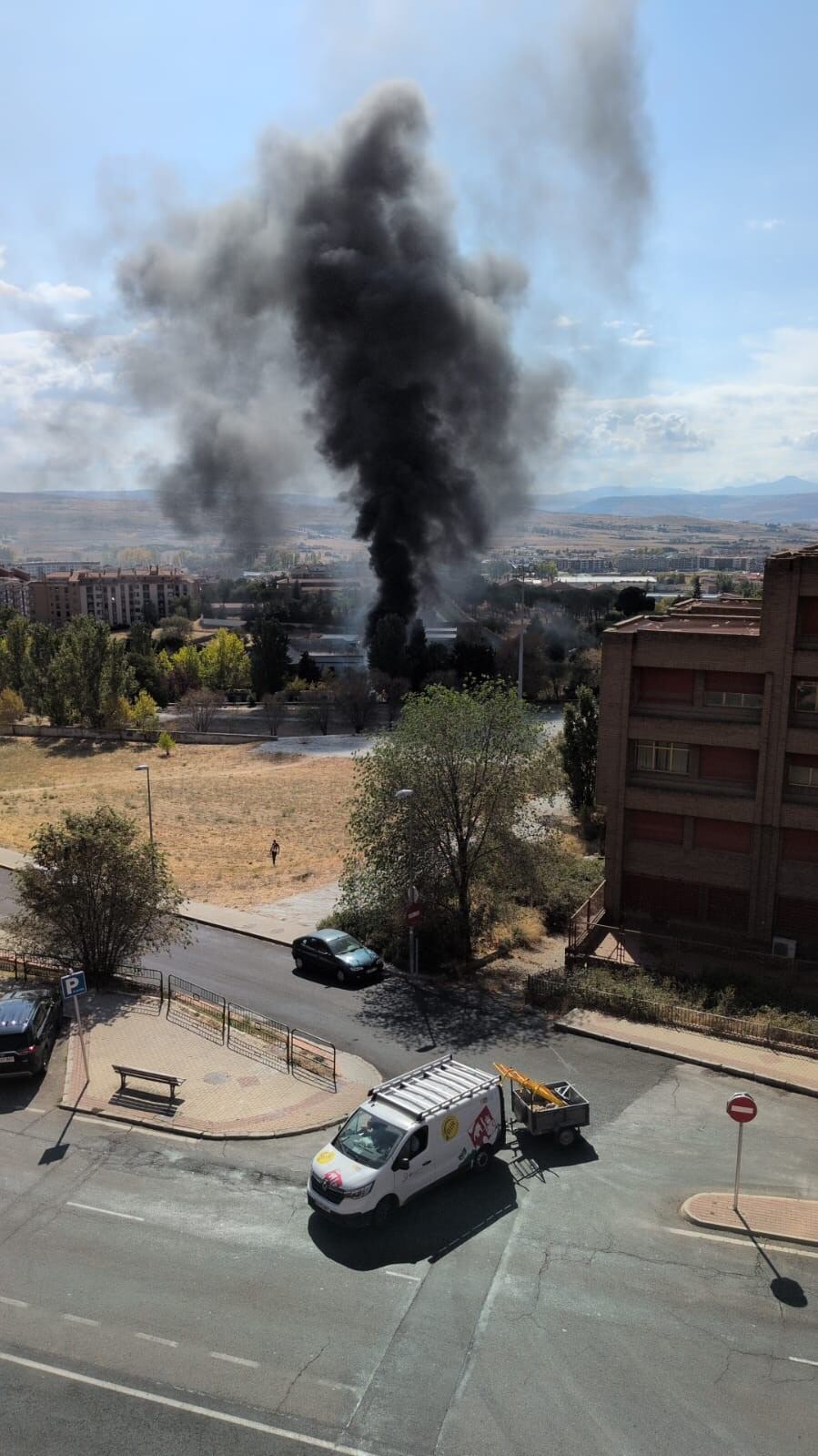 Incendio subestación eléctrica en Ávila./Emergencias Ávila
