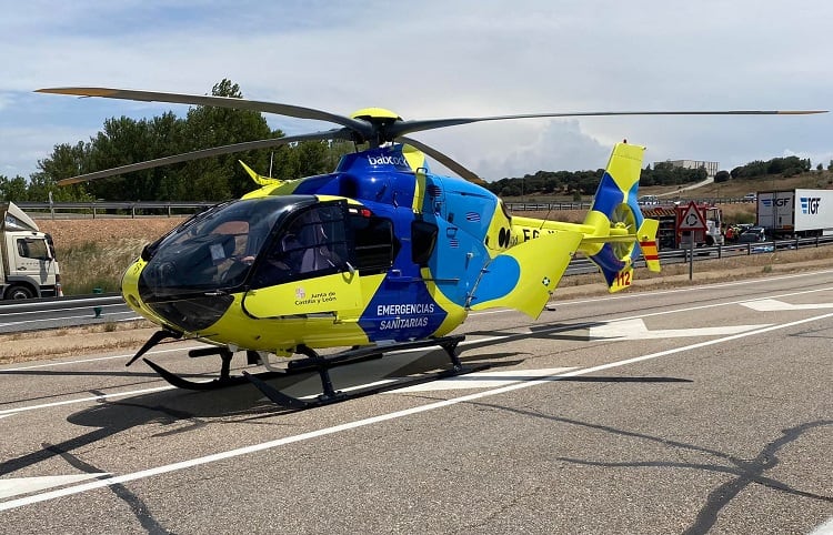 Herido un trabajador al caer de un tejado en Coca