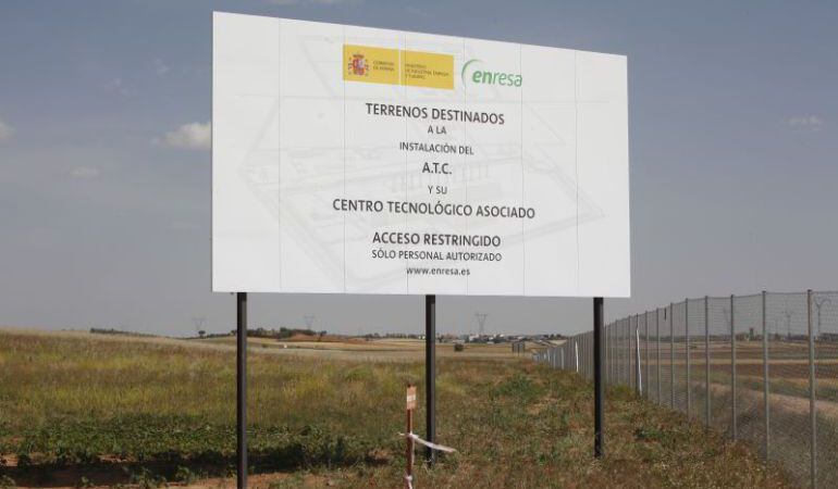 Terrenos elegidos para construir el cementerio nuclear de Villar de Cañas