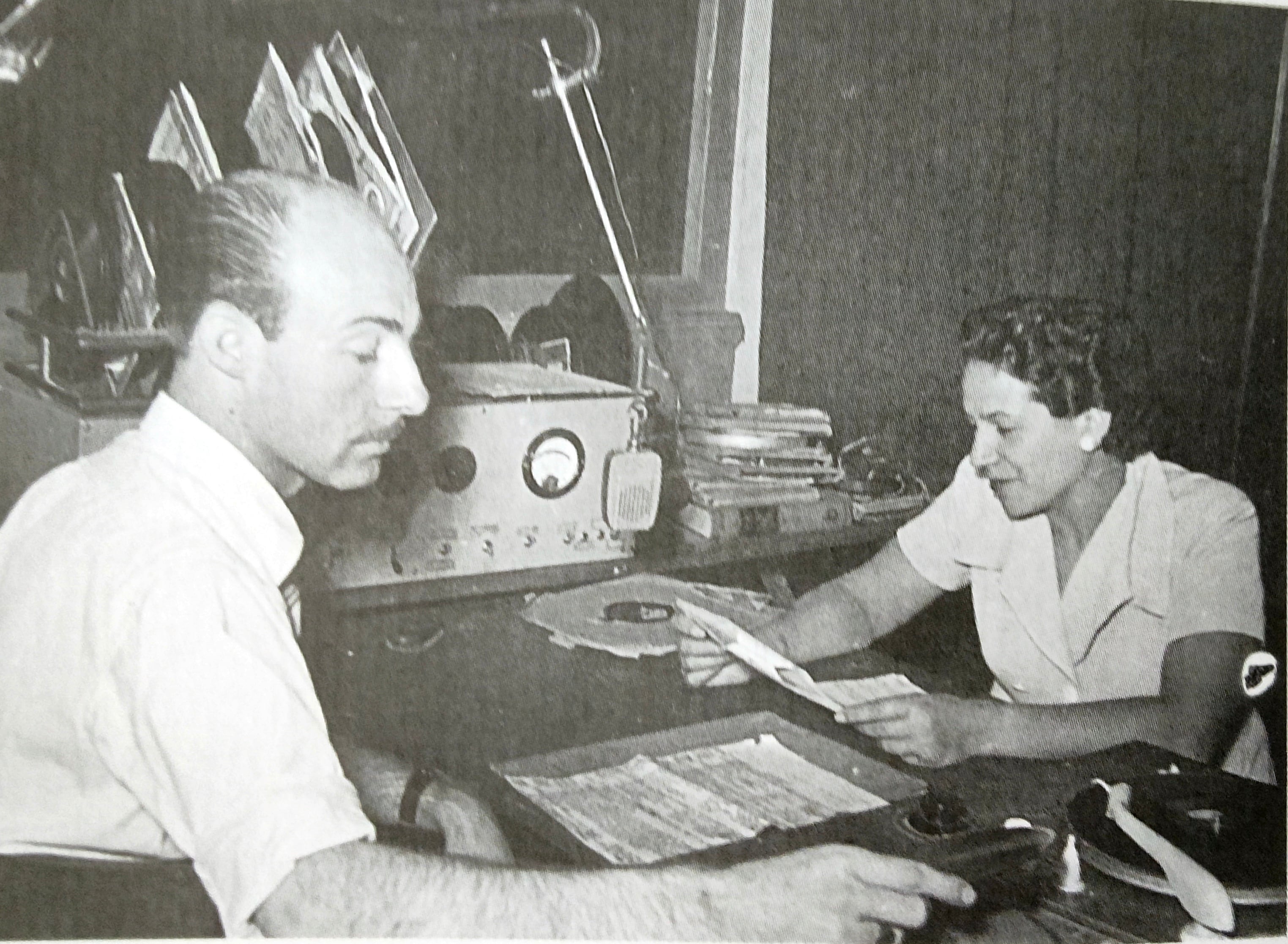 Imagen de archivo de las primeras emisiones de Radio Albacete