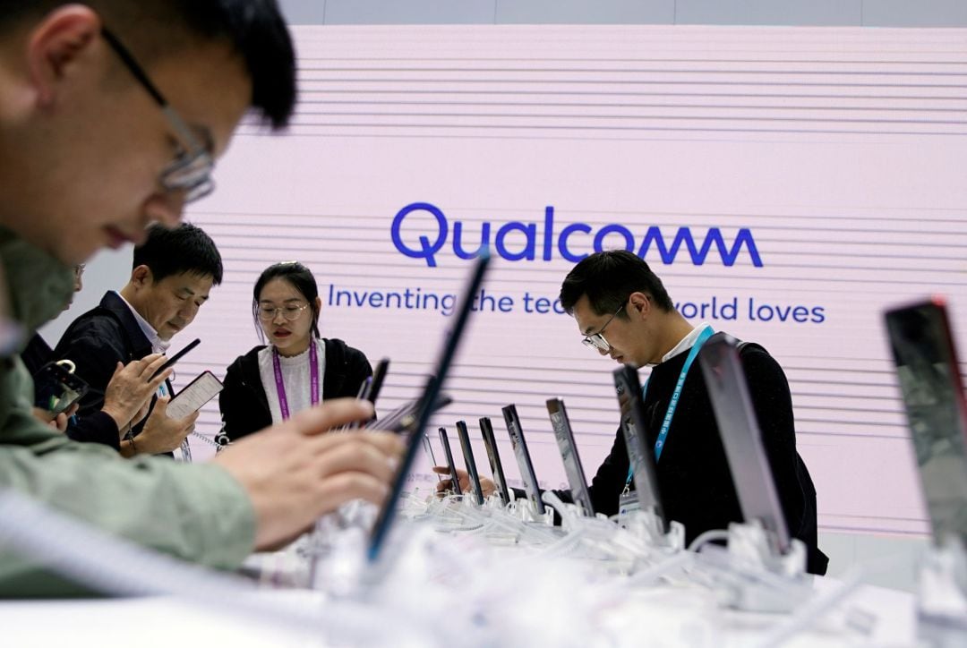 Foto de una exposición internacional de Qualcomm en China. 