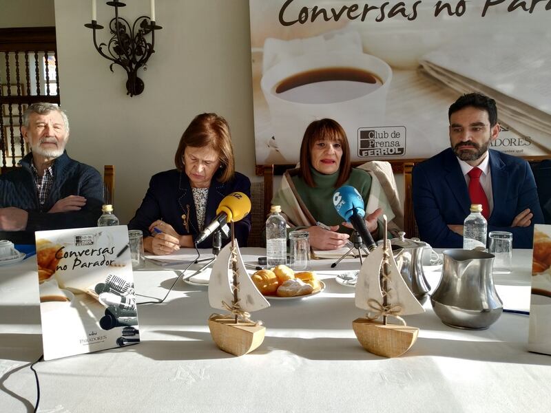 Alonso durante su intervención en Conversas no Parador