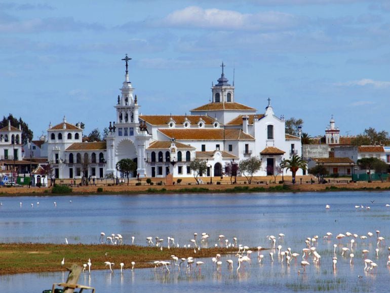 Vista panorámica de las marismas en El Rocío