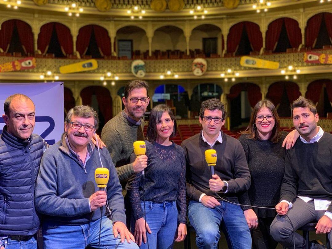 El equipo de Radio Cádiz para el COAC 2020 en el especial de SERxCuatro desde el Gran Teatro Falla