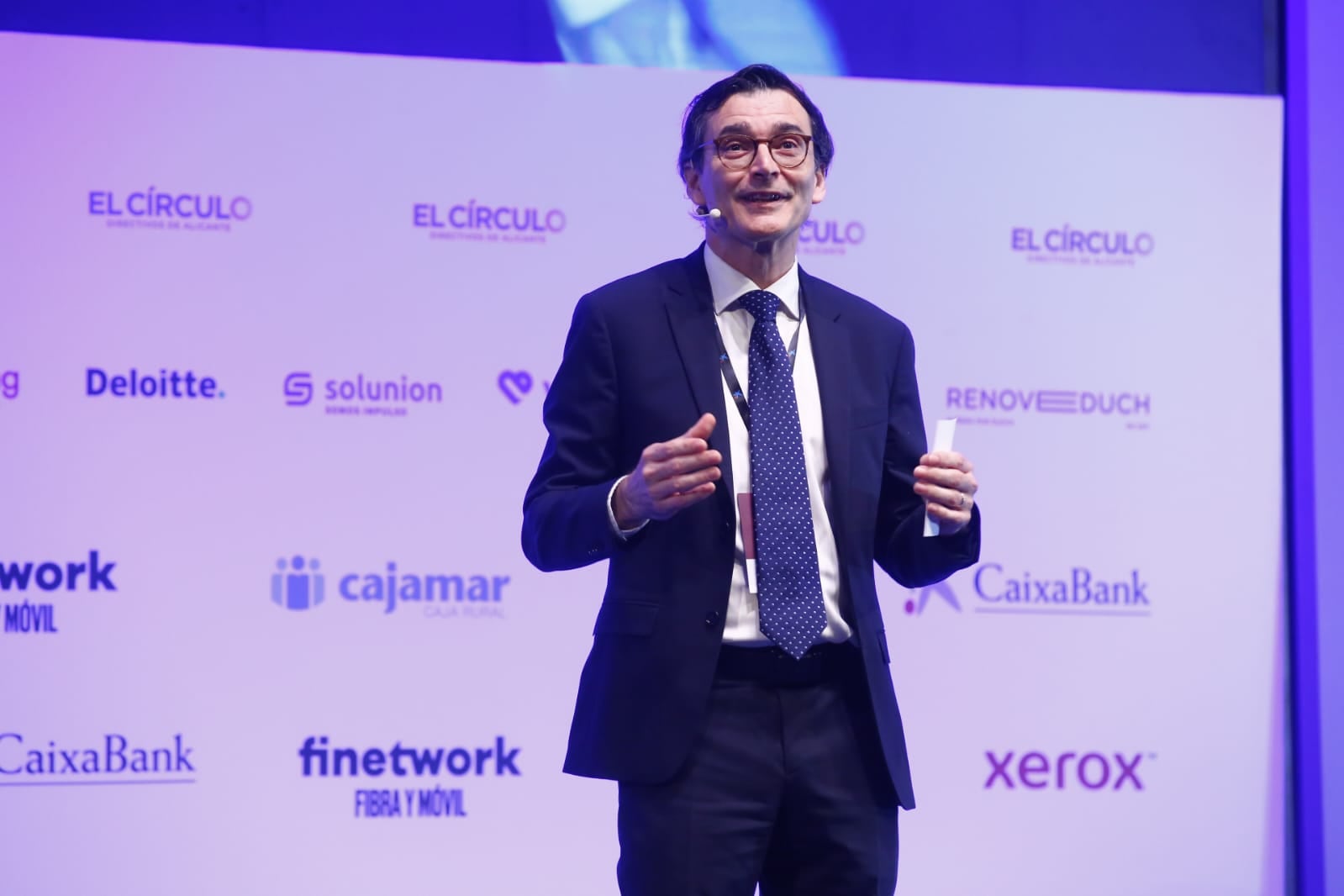 Enric Fernández, economista jefe de CaixaBank, durante su intervención en Opendir 2023