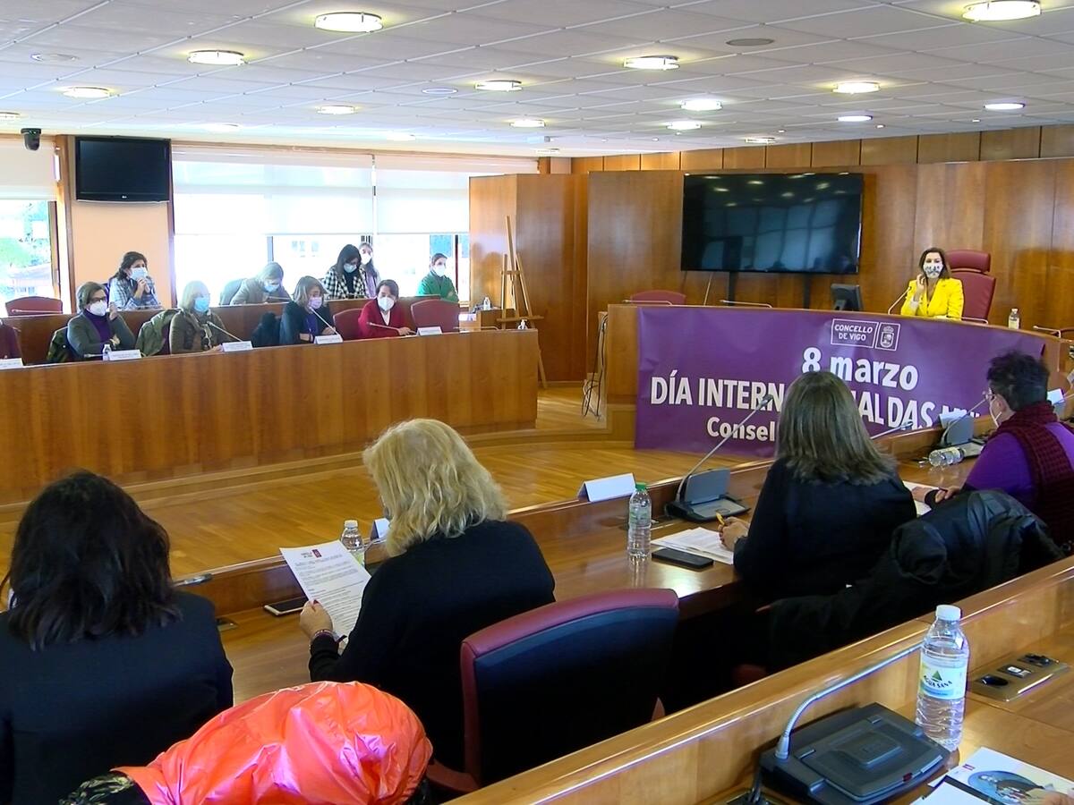 Autoras feministas hilan el pleno do Consello da Muller