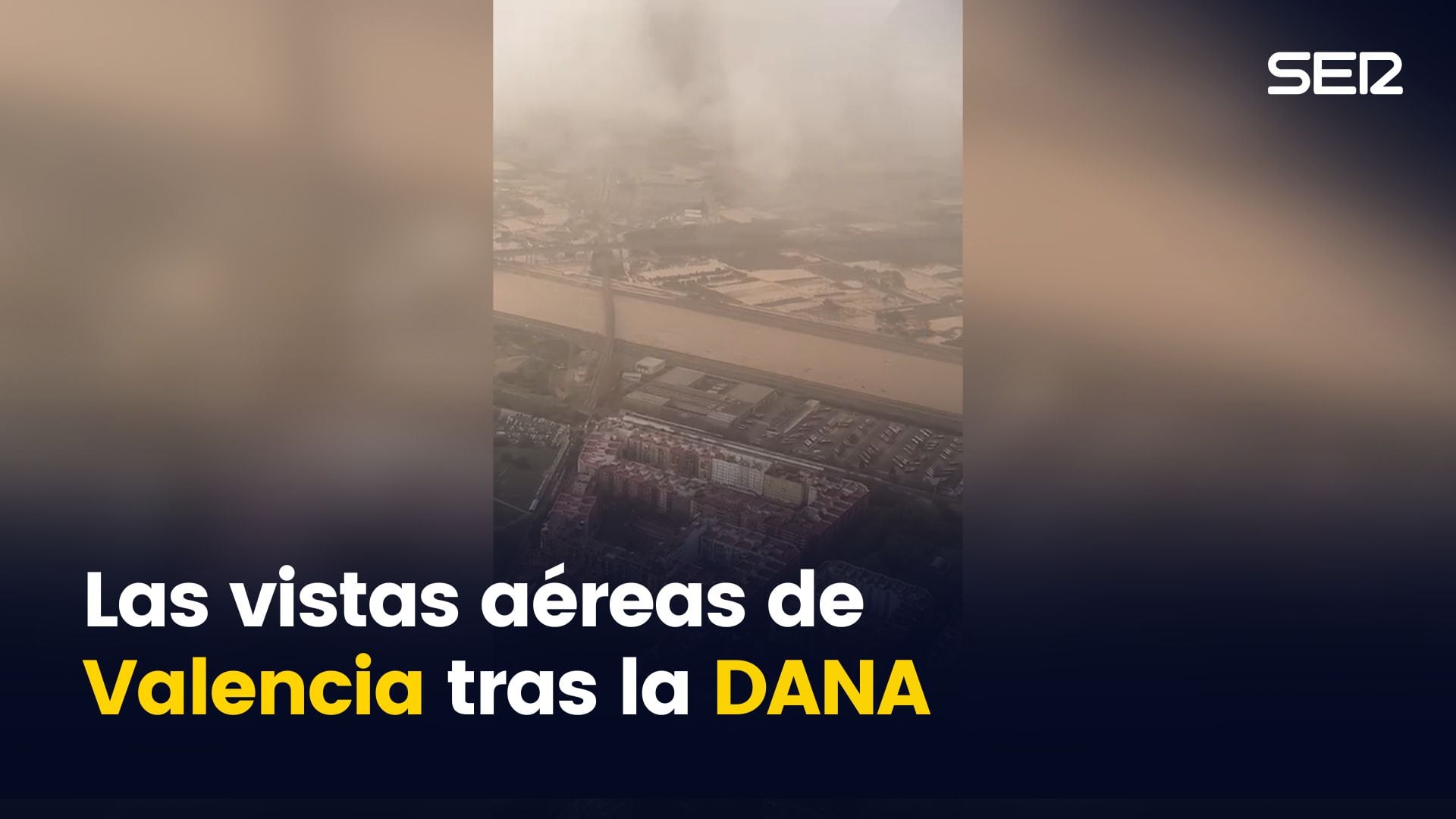 Las imágenes aéreas de la ciudad de Valencia tras la DANA, desde el avión del Villareal C.F.