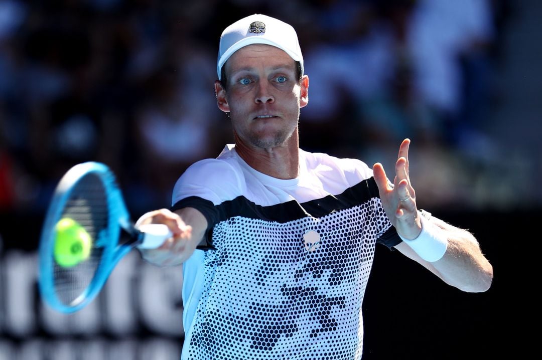 Tomas Berdych durante la última edición del Open de Australia.