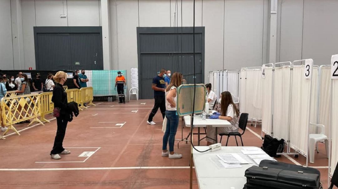 Una de las jornadas de vacunación llevadas a cabo en Peñafiel.