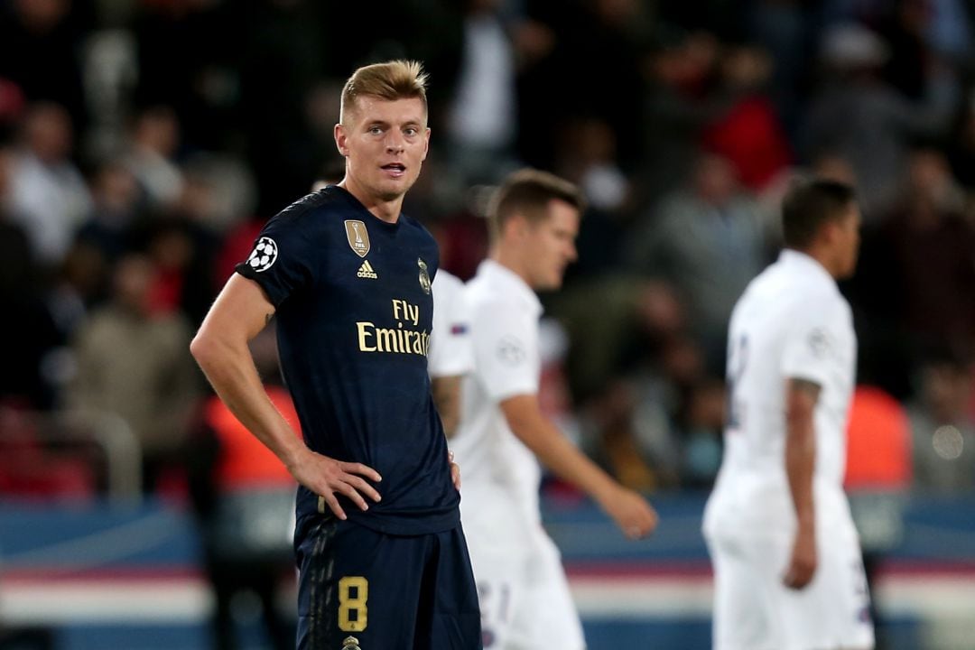 Toni Kroos, en el partido ante el PSG