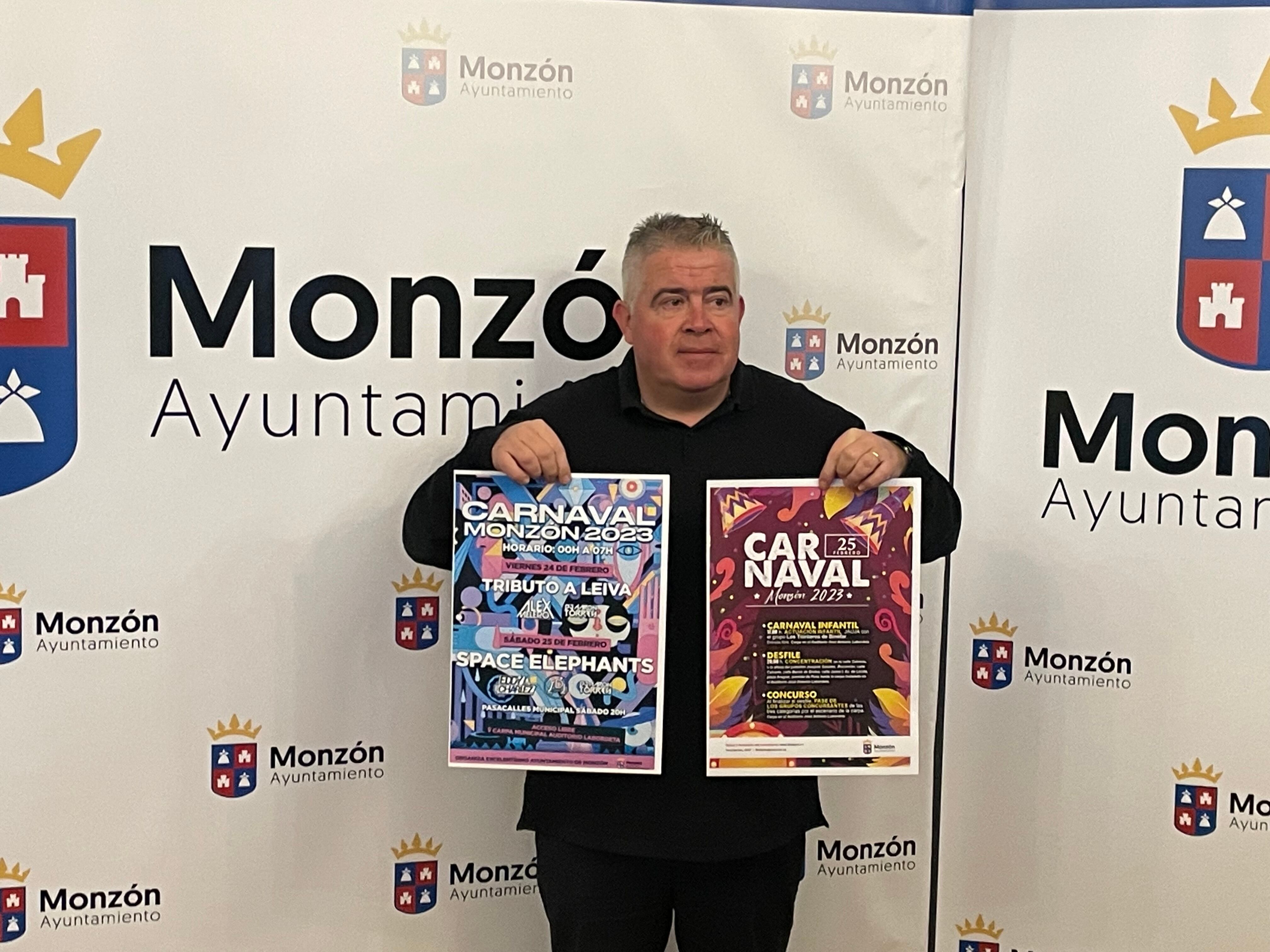 Javier Vilarrubí en la presentación de la programación de Carnaval 2023 en Monzón